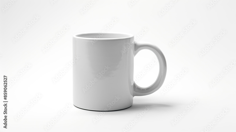 Fototapeta premium Protein cup set apart against a stark white background