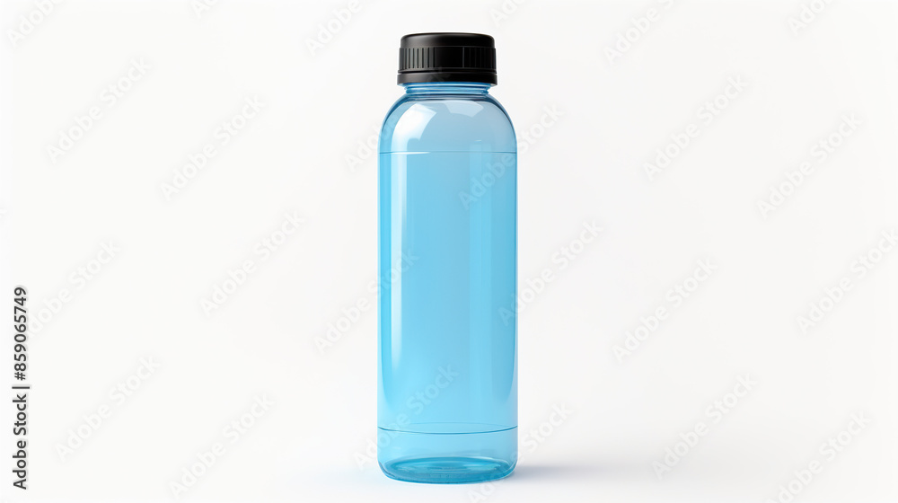 Isolated on a white backdrop, sports water bottle