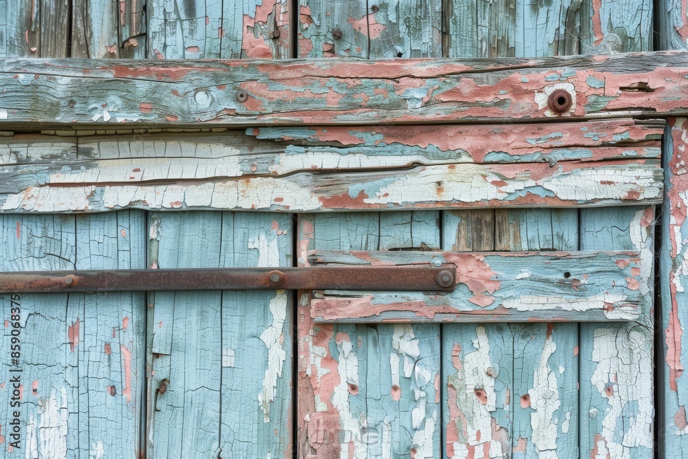Old Weathered Wooden Door with Peeling Paint Old Weathered Wooden Door with Peeling Paint