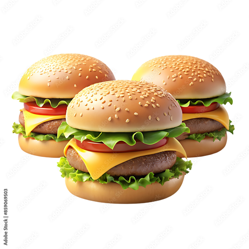 hamburger isolated on white background hamburger isolated on white background