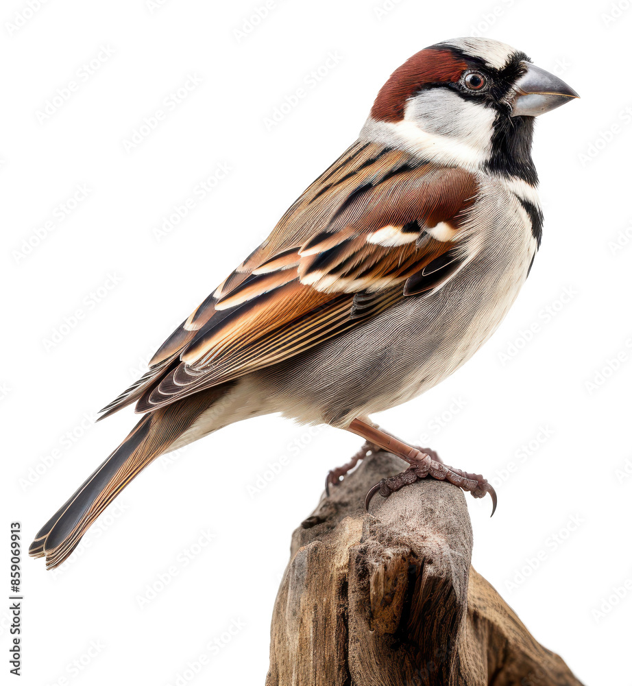 Sparrow bird isolated on a transparent background Sparrow bird isolated on a transparent background