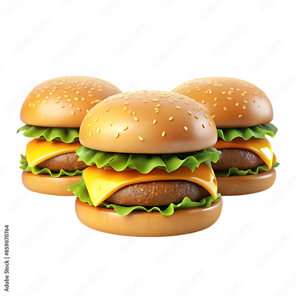 hamburger isolated on white background hamburger isolated on white background