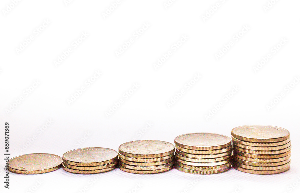 Stack of coins, coins set in groups , graphics for illustrations Stack of coins, coins set in groups , graphics for illustrations