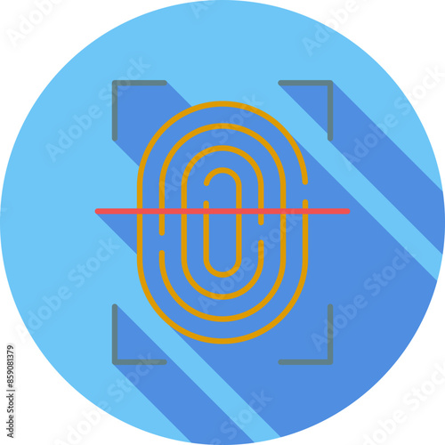 Fingerprint Scan Icon