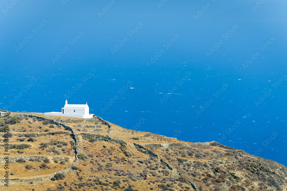 Church at Folegandros Island Cyclades, Greece