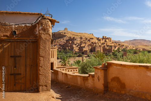 Ait Benhaddou is a small ksar located in the Ounila Valley of southern Morocco. photo