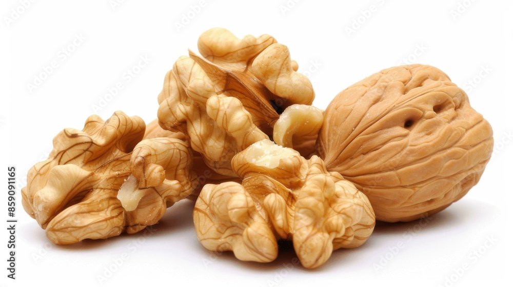 Walnuts. Nutritious and Healthy Shelled Walnuts, Vegetarian Health Food Concept Walnuts. Nutritious and Healthy Shelled Walnuts, Vegetarian Health Food Concept