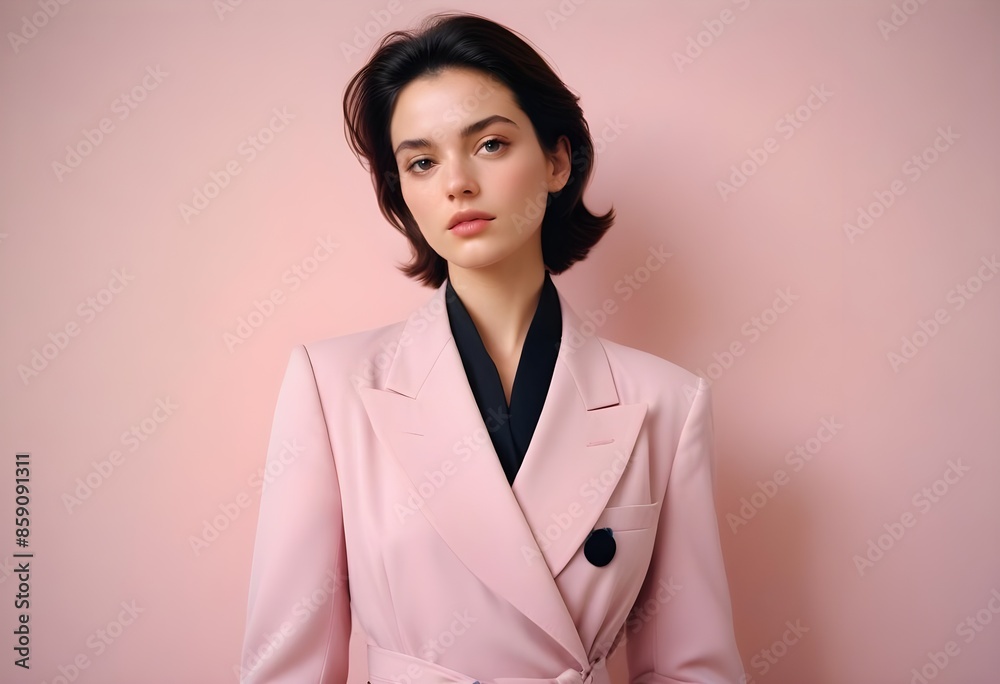 Beautiful elegant woman front view photo Beautiful elegant woman front view photo