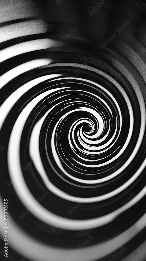 Black and white hypnotic spiral pattern Black and white hypnotic spiral pattern