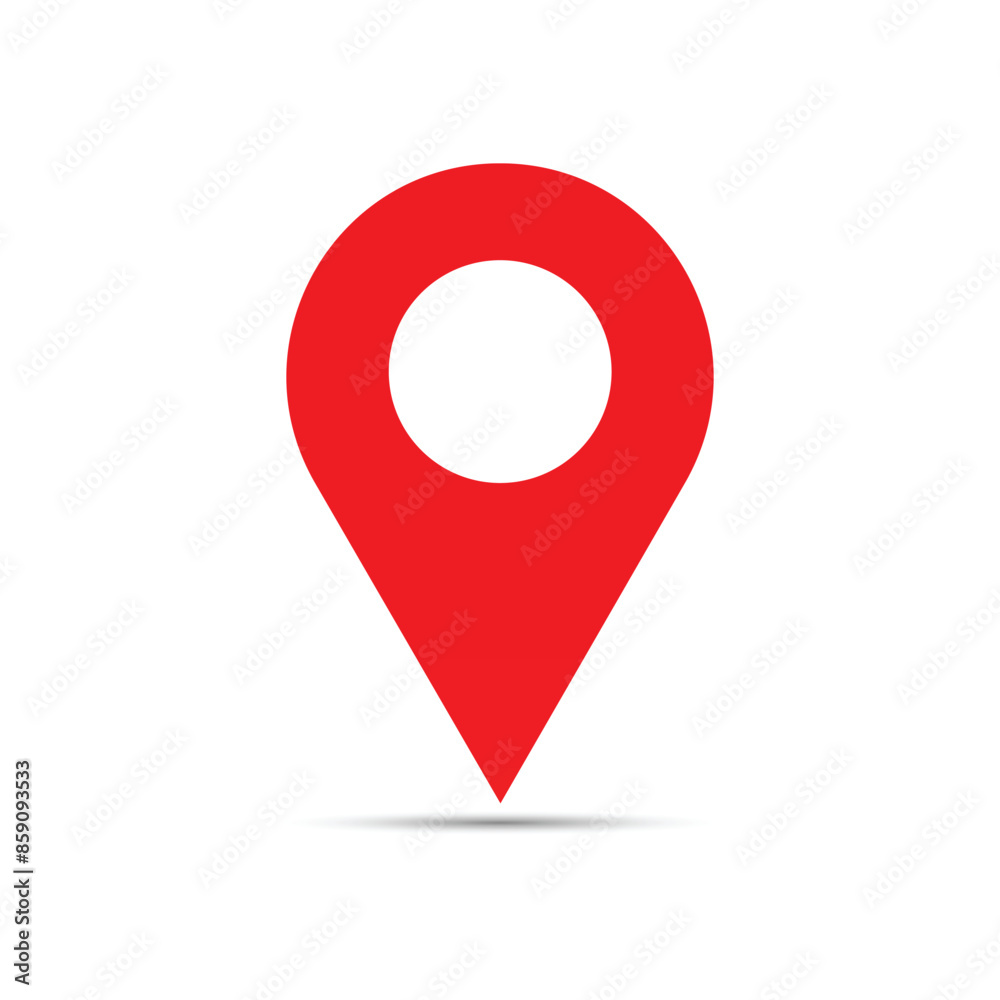 vector Location Red pin with a white background
vector Location Red pin with a white background