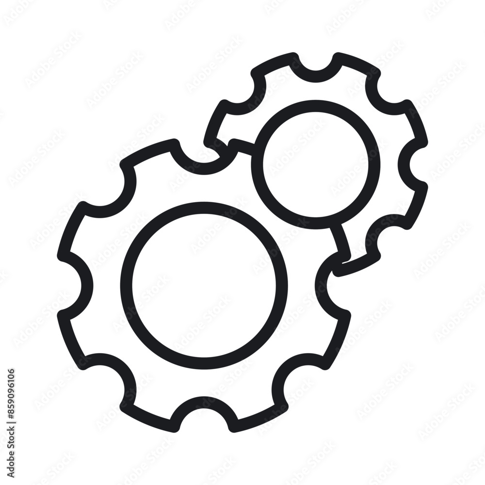 Gear Settings Icon Perfect for System Configuration and Tech Preferences Gear Settings Icon Perfect for System Configuration and Tech Preferences