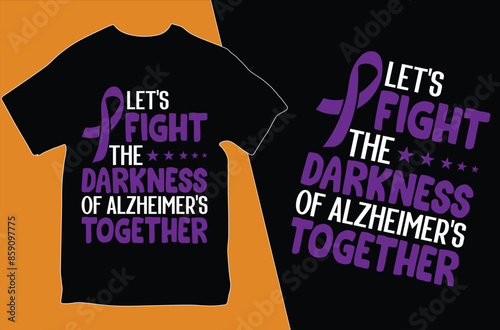 Alzheimer's Mental Health T Shirt Design.