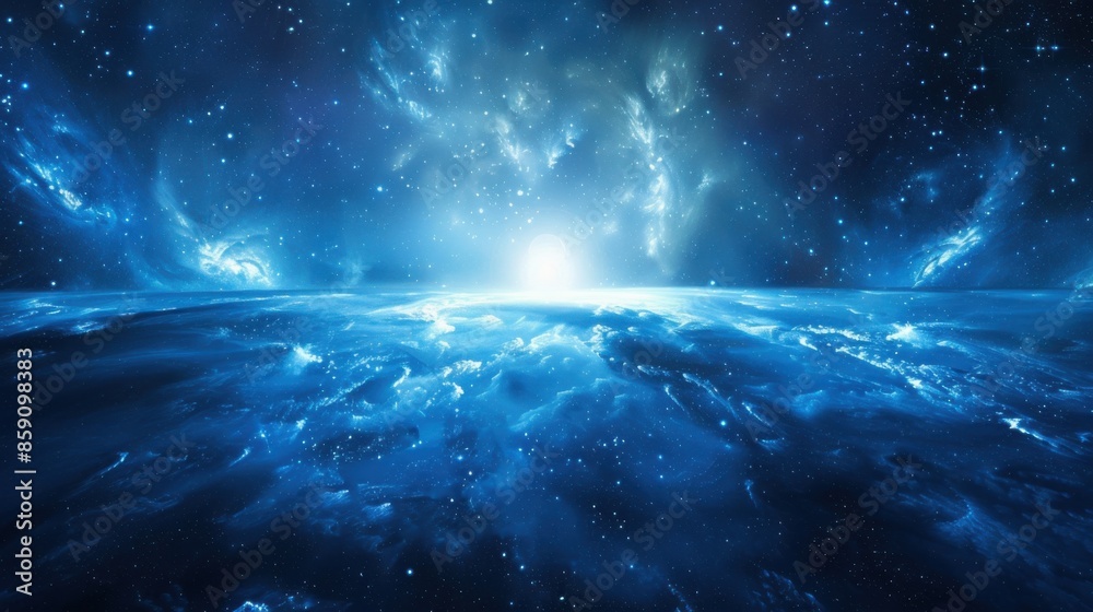 Blue Galaxy: Stunning Universe Wallpaper with Nebula and Cosmos Heavens Blue Galaxy: Stunning Universe Wallpaper with Nebula and Cosmos Heavens