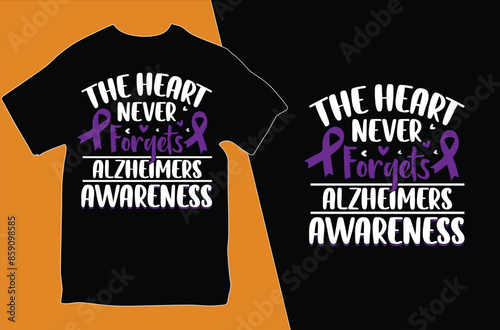 Alzheimer's Mental Health T Shirt Design.