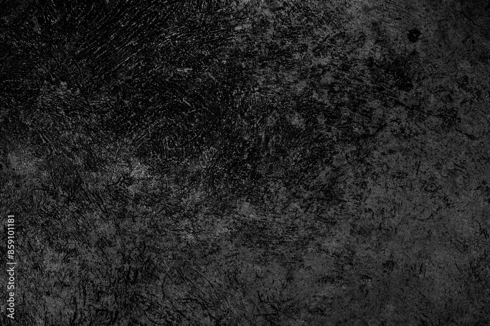 Fototapeta premium Old wall texture cement dark black gray background abstract grey color design are light with white gradient background.