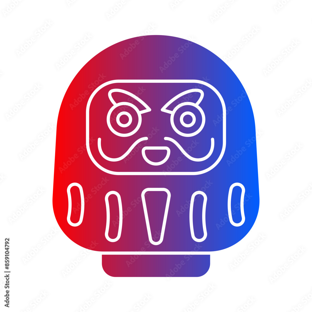 Obraz premium Daruma Gradient Flat