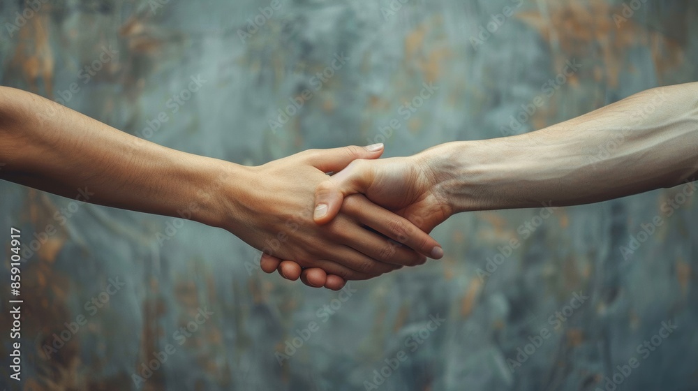handshake on gray background ai generated handshake on gray background ai generated