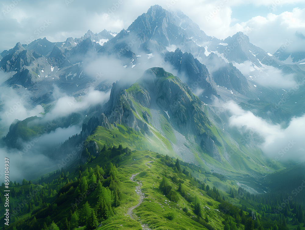 landscape with mountains landscape with mountains