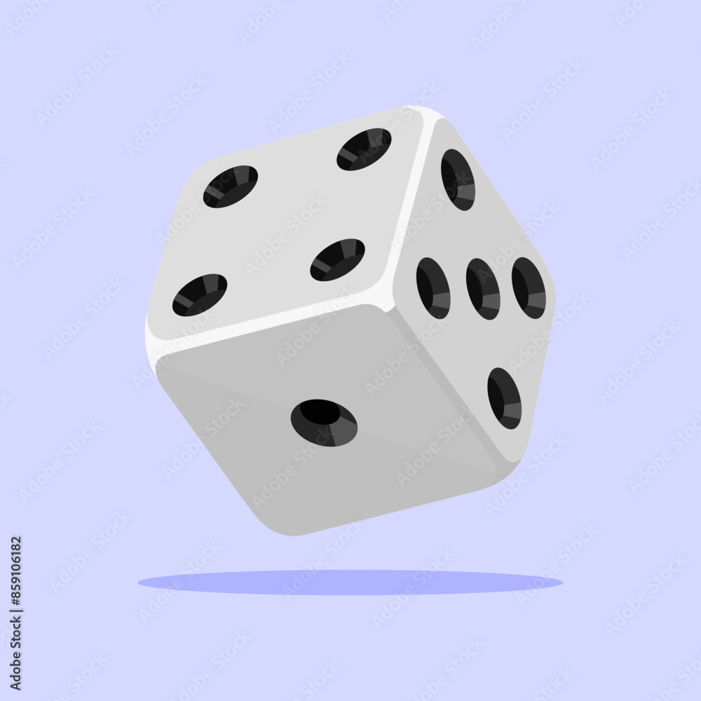 Dice Game Vector Illustration Isolated. Illustration of a Dice Vector. Dice Game Vector Illustration Isolated. Illustration of a Dice Vector.