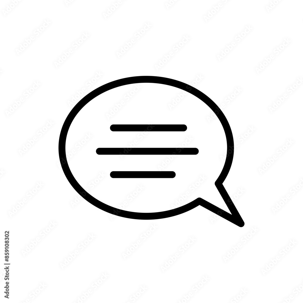 Comment Bubble Icon Ideal for Communication and Social Media Comment Bubble Icon Ideal for Communication and Social Media