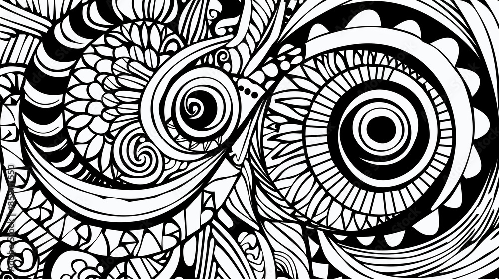 Adult colouring book page Adult colouring book page