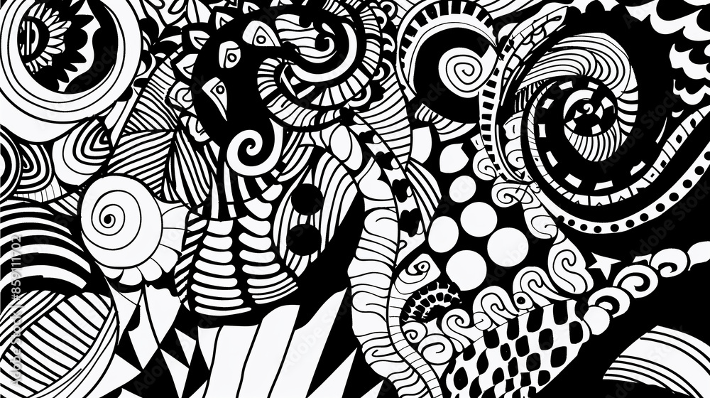 Adult colouring book page Adult colouring book page