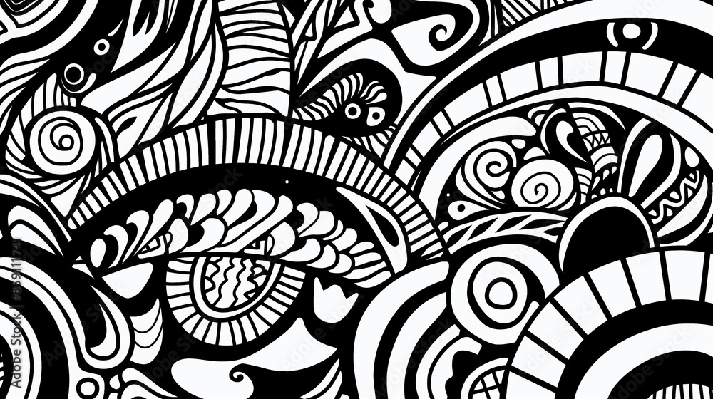 Adult colouring book page Adult colouring book page