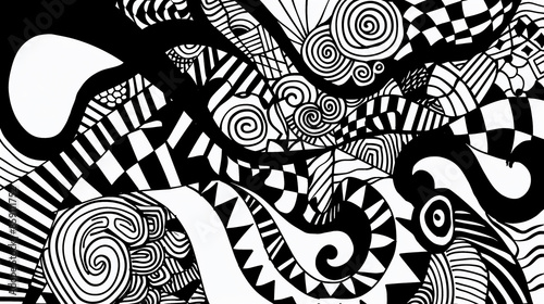 Adult colouring book page