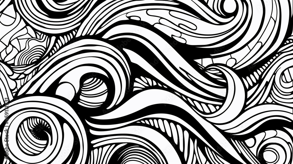 Adult colouring book page Adult colouring book page