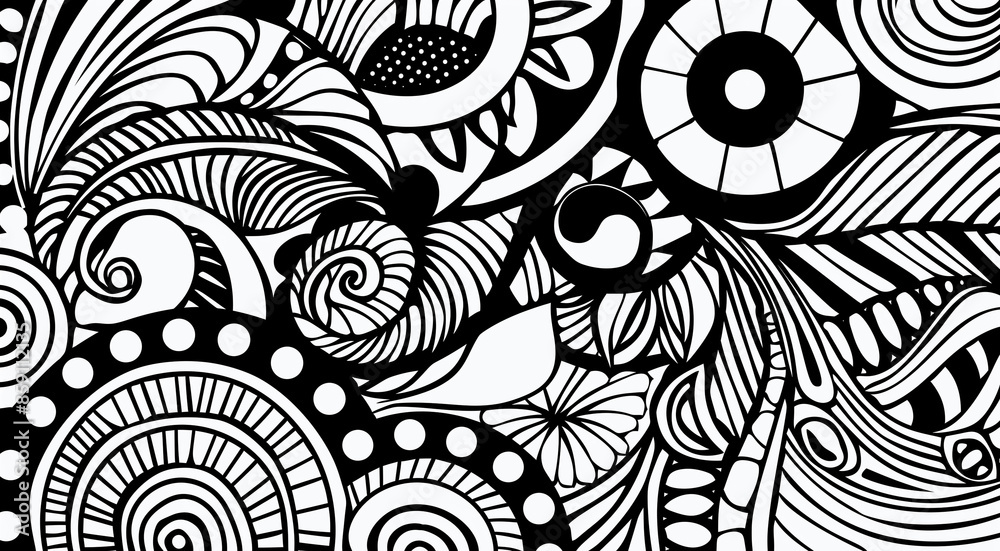 Adult colouring book page Adult colouring book page