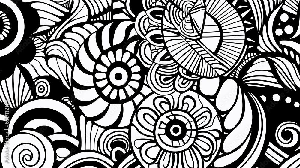 Adult colouring book page Adult colouring book page