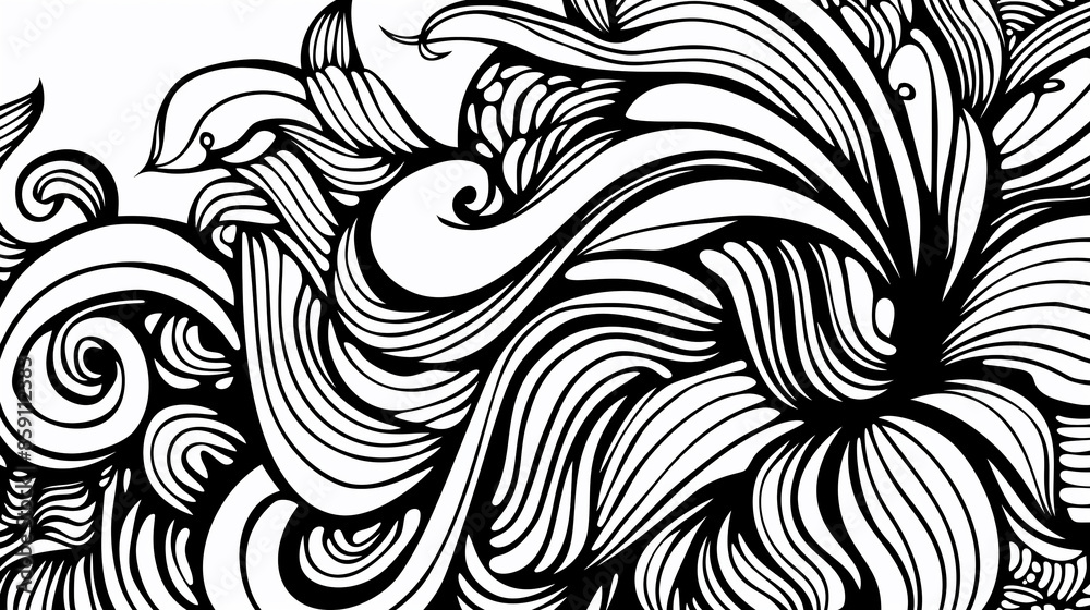Adult colouring book page Adult colouring book page