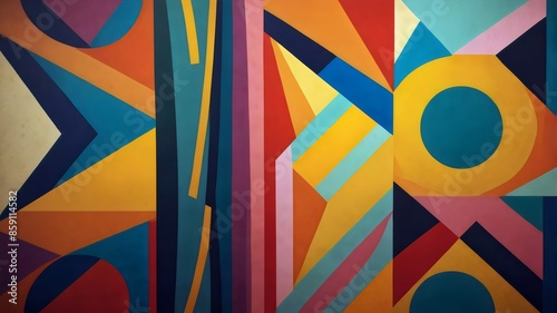 geometric abstract colorful patterns