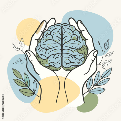 hands on brain mental health day