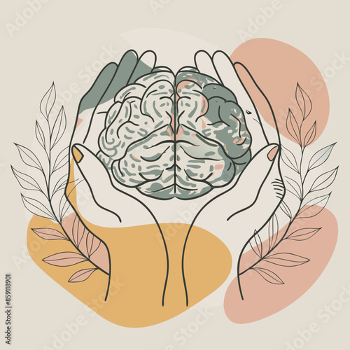 hands on brain mental health day