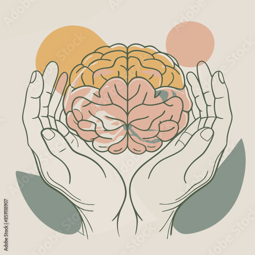 hands on brain mental health day