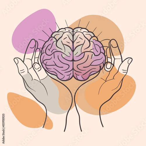 hands on brain mental health day