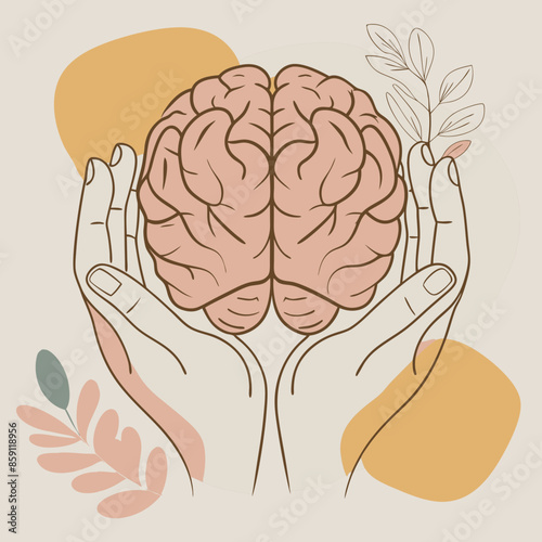 hands on brain mental health day