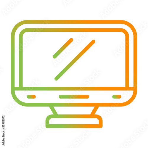 Desktop Computer Vector Icon