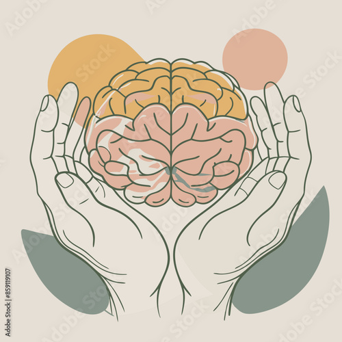 hands on brain mental health day