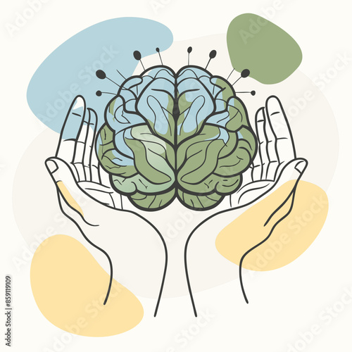 hands on brain mental health day