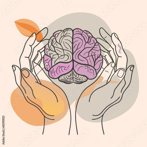hands on brain mental health day