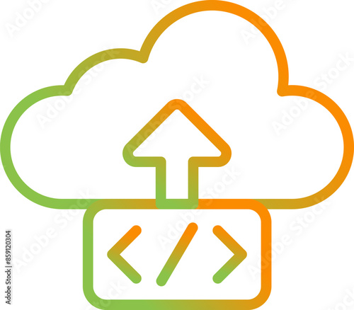 Cloud Deployment Vector Icon