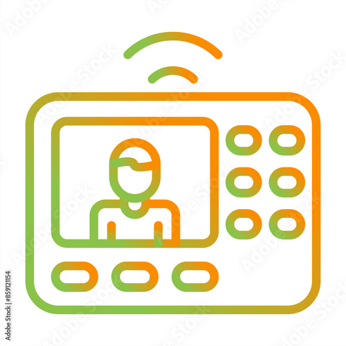 Intercom System Vector Icon