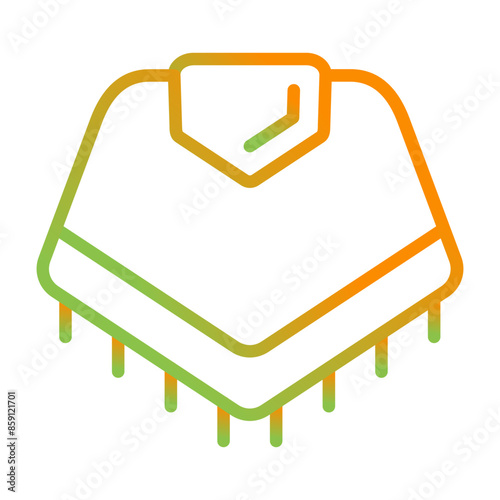 Poncho Vector Icon