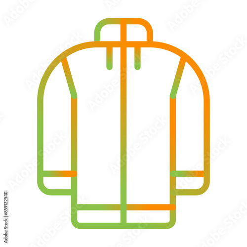 Fleece jacket Vector Icon