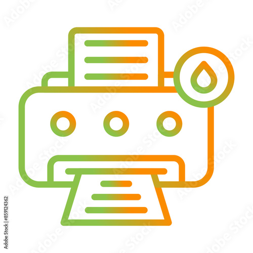 Inkjet Printer Vector Icon