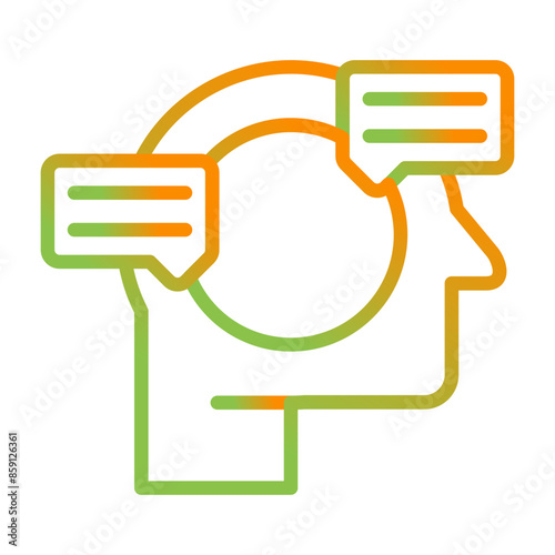 Natural Language Processin Vector Icon