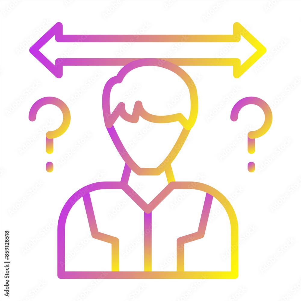 Uncertainty Vector Icon Uncertainty Vector Icon
