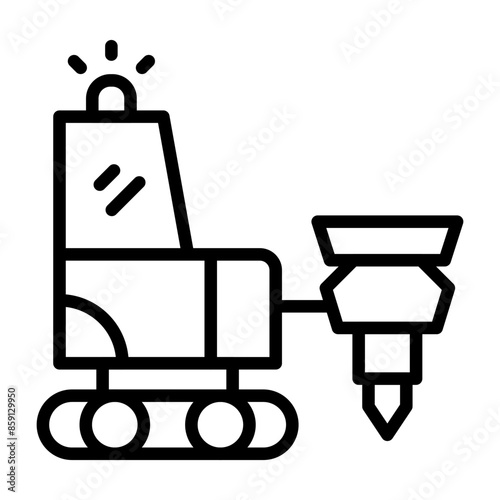Drilling Machine Vector Icon
